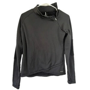 Mondetta Womens Black Side Zip Pullover Athletic Top Size Small